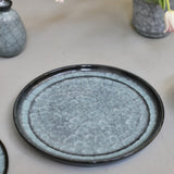 Takashi Suzuki 'Blue Crackle Plate I'