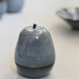 Takashi Suzuki 'Blue Crackle Lidded Pot V'