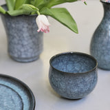 Takashi Suzuki 'Blue Crackle Vase II'
