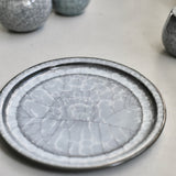 Takashi Suzuki 'Blue Crackle Plate II'