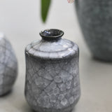 Takashi Suzuki 'Blue Crackle Vase VII'
