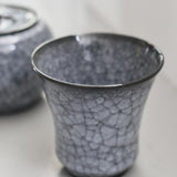 Takashi Suzuki 'Blue Crackle Vase II'