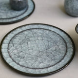 Takashi Suzuki 'Blue Crackle Plate V'