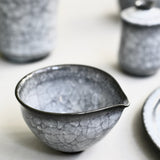 Takashi Suzuki 'Blue Crackle Vase VII'