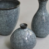 Takashi Suzuki 'Blue Crackle Vase V'