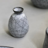 Takashi Suzuki 'Blue Crackle Vase IX'