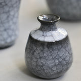 Takashi Suzuki 'Blue Crackle Vase VI'