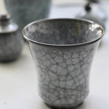 Takashi Suzuki 'Blue Crackle Vase II'