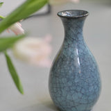 Takashi Suzuki 'Blue Crackle Vase III'