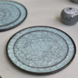 Takashi Suzuki 'Blue Crackle Water Dropper I'