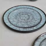 Takashi Suzuki 'Blue Crackle Plate IV'