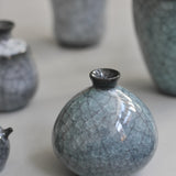 Takashi Suzuki 'Blue Crackle Vase V'