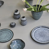 Takashi Suzuki 'Blue Crackle Lidded Pot I'