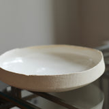 Jennifer Morris 'Large platter with a torn rim and a shiny white glaze' 2