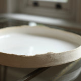 Jennifer Morris 'Large platter with a torn rim and a shiny white glaze' 3