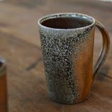 Jack Doherty 'Soda Fired Ochre Tall Mug'