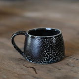Jack Doherty 'Soda Fired Shallow Black Espresso Cup'