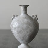 Charlotte McLeish 'Costrel Vase in Buff and Slip '