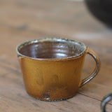 Jack Doherty 'Soda Fired Ochre Shallow Mug'