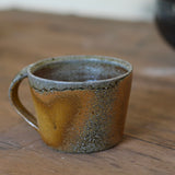 Jack Doherty 'Soda Fired Ochre Shallow Mug'