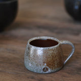 Jack Doherty 'Soda Fired Shallow Grey Blue Espresso Cup'