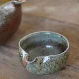 Jack Doherty 'Soda Fired Ochre and Green Pouring Bowl'