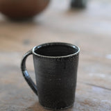 Jack Doherty 'Soda Fired Black Tall Coffee Mug'