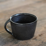Jack Doherty 'Soda Fired Shallow Black Coffee Mug'