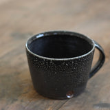 Jack Doherty 'Soda Fired Black Shallow Mug'