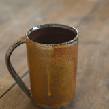 Jack Doherty 'Soda Fired Ochre Tall Mug'