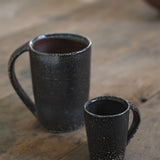 Jack Doherty 'Soda Fired Black Tall Coffee Mug'