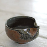 Jack Doherty 'Soda Fired Ochre and Green Pouring Bowl'