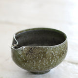 Jack Doherty 'Soda Fired Ochre and Green Pouring Bowl'