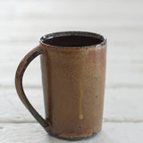 Jack Doherty 'Soda Fired Ochre Tall Mug'