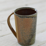 Jack Doherty 'Soda Fired Ochre Tall Mug'