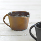 Jack Doherty 'Soda Fired Ochre Shallow Mug'