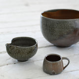 Jack Doherty 'Soda Fired Shallow Grey Blue Espresso Cup'