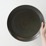 Stuart Carey 'Large Plate in Satin Grey 1'