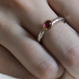 Ram Rijal Silver Ring with Ruby