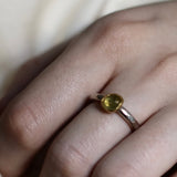 Ram Rijal Silver Ring with Lemon Sapphire