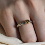 Ram Rijal Silver Ring with Forest Sapphire