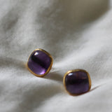 Ram Rijal 22ct Gold and Amethyst Earrings