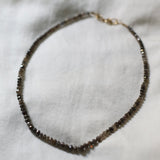 Ram Rijal Grey/Brown Diamond Necklace on thread