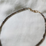 Ram Rijal Grey/Brown Diamond Necklace on thread