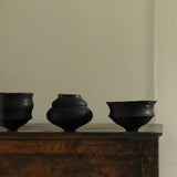 Ash & Plumb 'Set of Three Charred Small Oak Vessels'