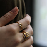 Ram Rijal 22ct Gold Ring with Clear Sapphire