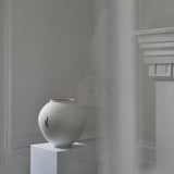 Will Papworth 'Extra Large Moon Jar in White with zink staples'