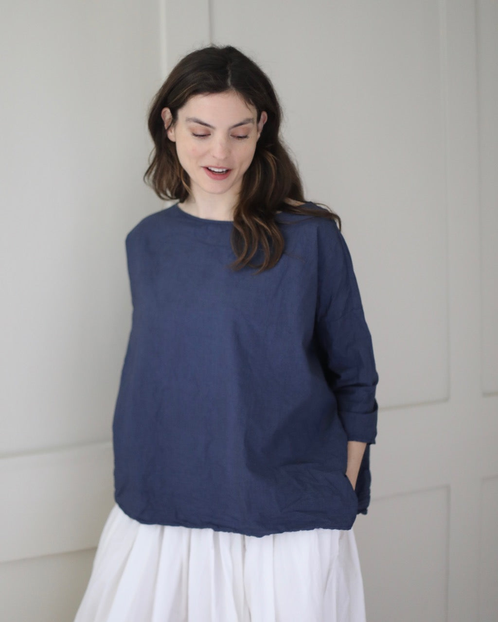 Album Di Famiglia Short tunic tc in Navy Album Di Famiglia Short tunic tc in Navy