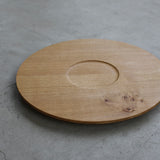 Pachadesign 'Circular Tray in English Oak with Inner Circle'