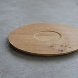 Pachadesign 'Circular Tray in English Oak with Inner Circle'